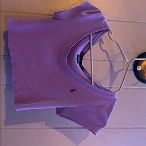 cropped purple top!!